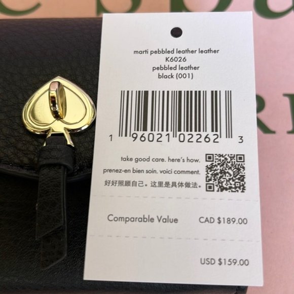 Kate Spade Marti Small Flap Wallet Black - Picture 9 of 16